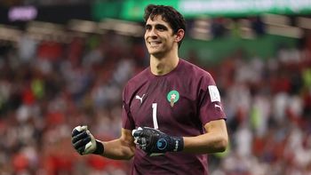 El arquero marroquí, Yassine Bounou. El arquero marroquí, Yassine Bounou.