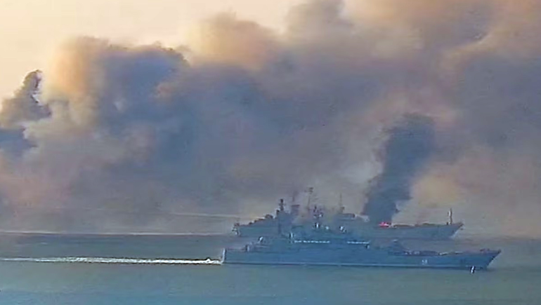 Un ataque ucraniano dañó un buque petrolero ruso