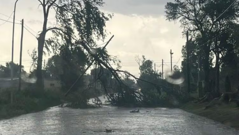 Un temporal azotó Córdoba. La ciudad más afectada fue Río Cuarto.Foto: La Voz