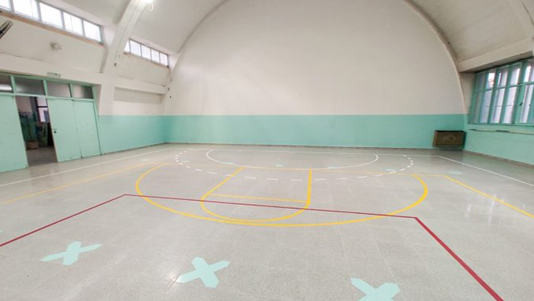 Así quedó el remodelado SUM de la Escuela 201 de Neuquén