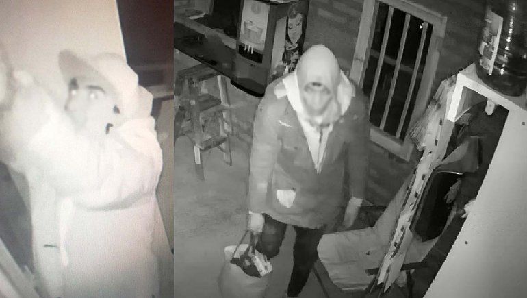 Entraron a robar y quedaron escrachados por las cámaras
