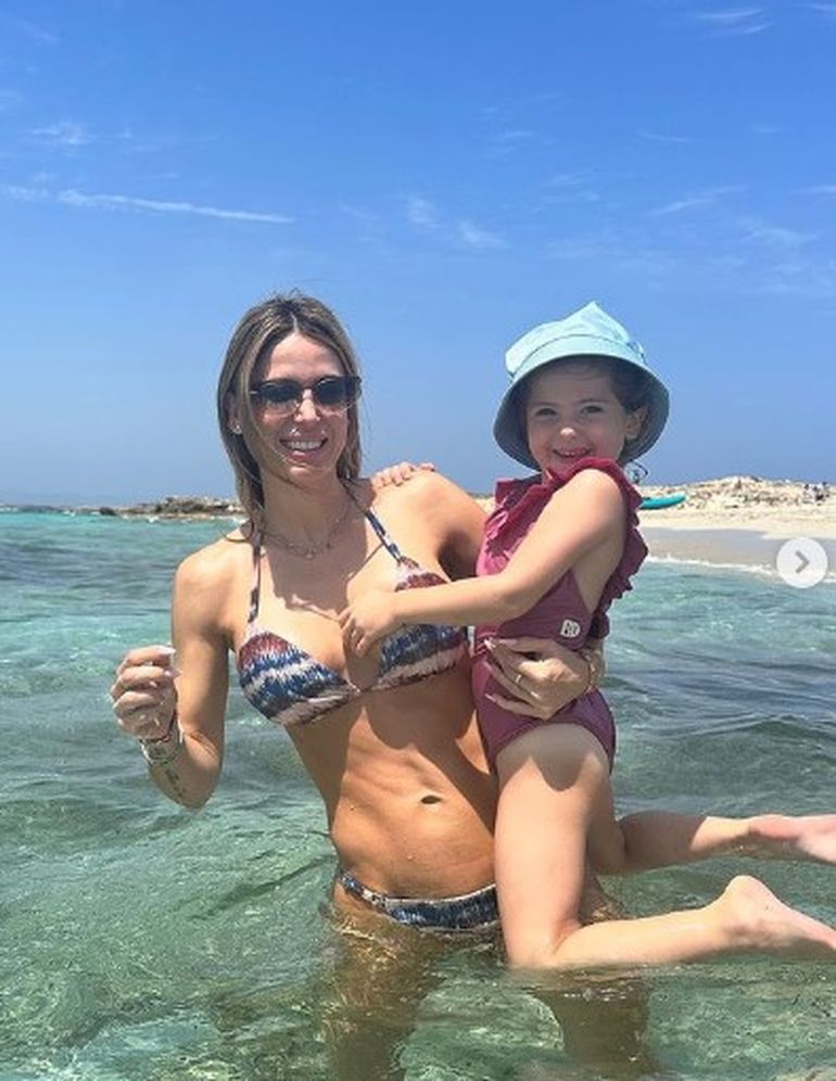 La conductora de La Peña de Morfi viajó con su hija Chloé. La conductora de La Peña de Morfi viajó con su hija Chloé.