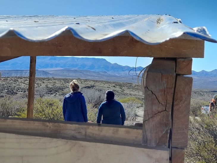 La hermosa vista desde la casa de Clorinda. Foto: gentileza. La hermosa vista desde la casa de Clorinda. Foto: gentileza.