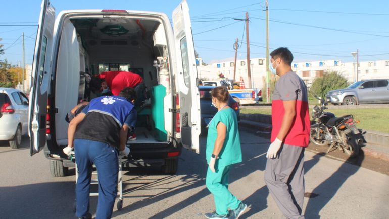 Motociclista hospitalizado tras fuerte choque en la Ruta 7