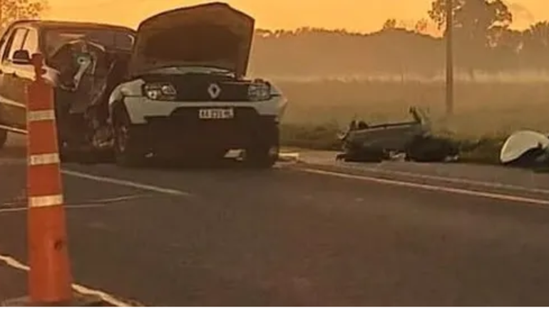 El violento choque ocurrió en la Ruta 205