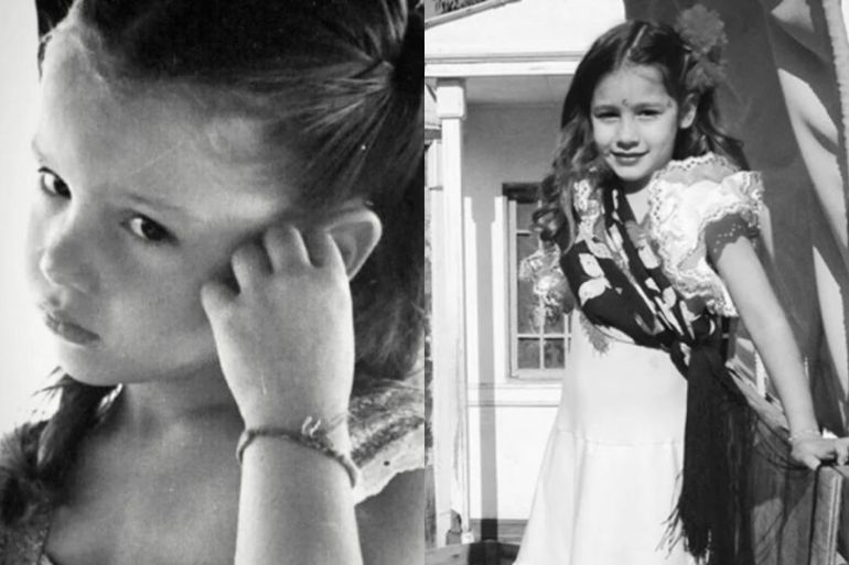 Pampita y una foto que la compara con su recordada hija Blanca. Pampita y una foto que la compara con su recordada hija Blanca.