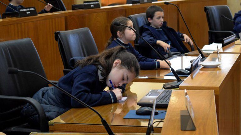Alumnos del Confluencia,  concejales por un día