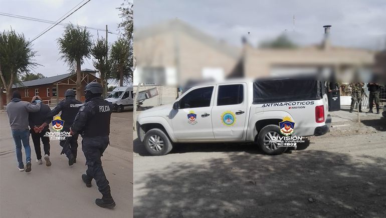 Desbarataron dos kioscos narco en Buta Ranquil y detuvieron a tres personas