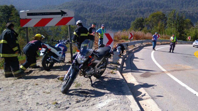 Un motociclista herido tras un choque en la Ruta 40