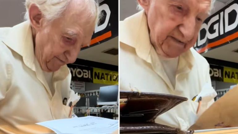 Un abuelo fue a pedir un préstamo para su esposa enferma y un emocionante gesto lo dejó sin palabras
