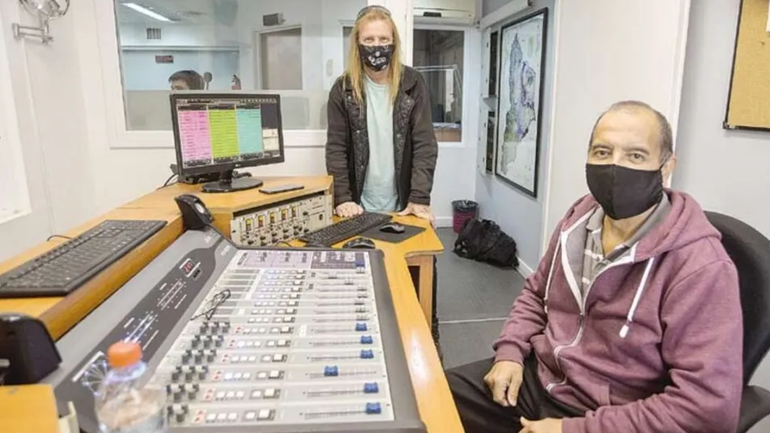 Tomás Rodríguez (al frente) junto a Chuvy López