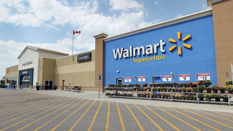 Una de las sucursales de Walmart en Canadá.