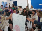 Participantes en talleres de la Ley Micaela.