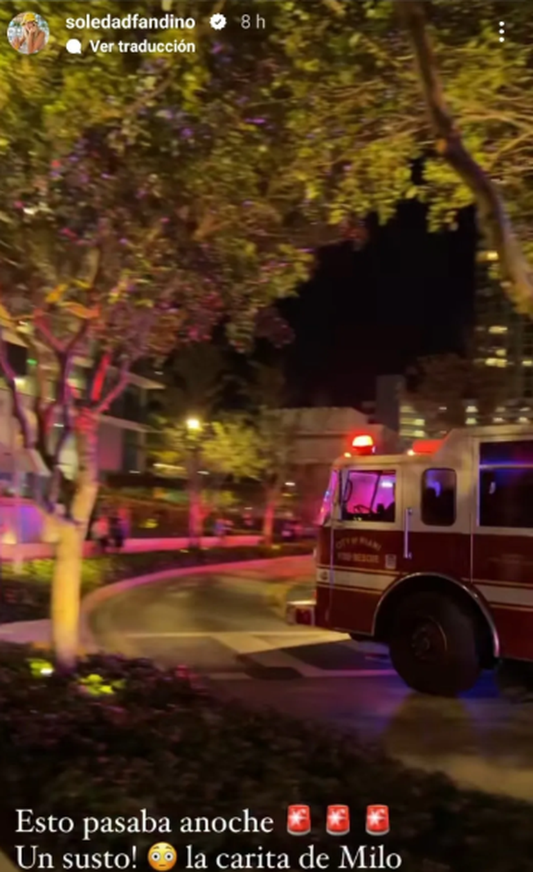Un grave accidente en el edificio donde habita en Miami generó muchísimo miedo en Soledad Fandiño.