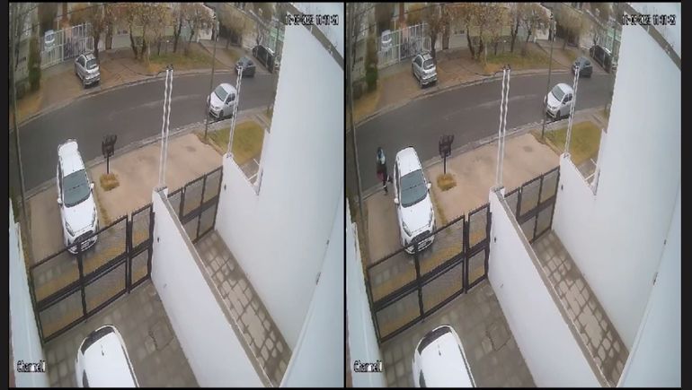 Robarruedas le llevaron el auxilio de la puerta de su casa