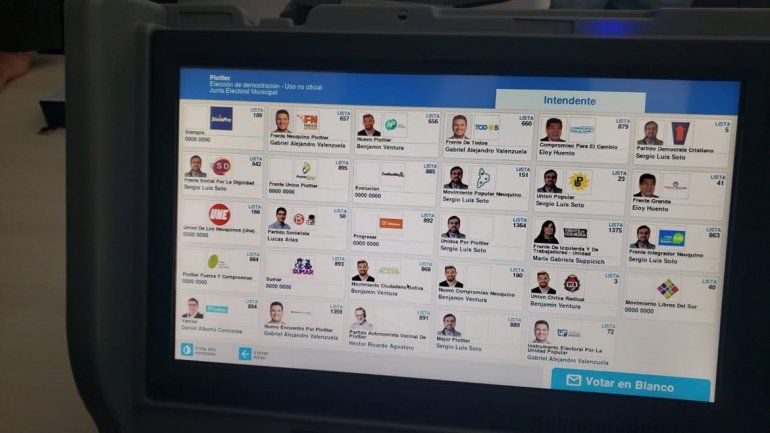 Elecciones en Plottier: impugnan la decisión de incluir las 29 listas en la pantalla