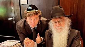 Javier Milei recibió la bendición del rabino David Pinto: Con la ayuda de Dios, ayudan a la nación
