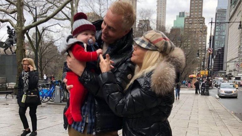 El conductor visitó Nueva York junto con su hijo Mirko y Susana Giménez.