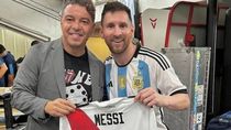 Lionel Messi, Marcelo Gallardo y la cancha de River Lionel Messi, Marcelo Gallardo y la cancha de River