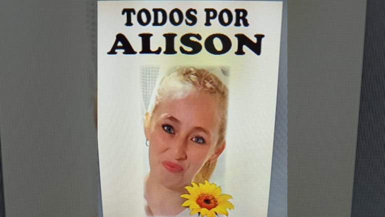 La familia y vecinos de Alison Calfunao realizan una marcha para pedir justicia.