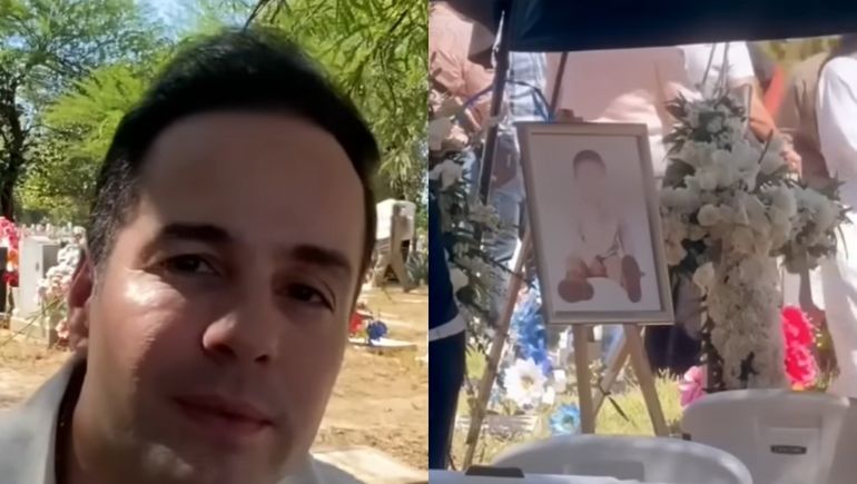 El padre del nene le dedicó una sentida despedida luego del entierro. El padre del nene le dedicó una sentida despedida luego del entierro.