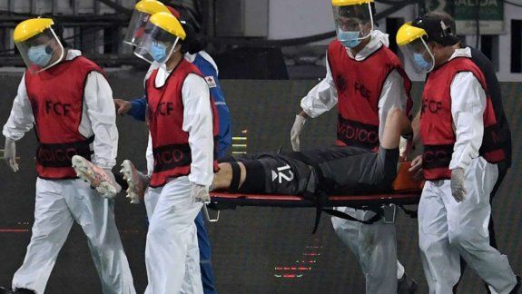 La impresionante caída que mandó al Hospital al arquero de la Selección
