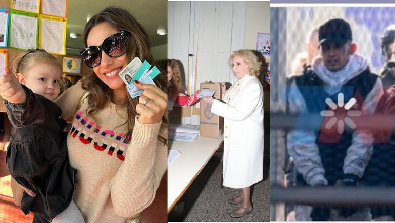 Los famosos votaron: de Pampita y Mirtha Legrand hasta el traslado de L-Gante