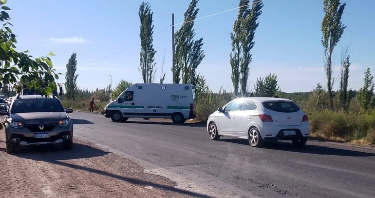 El vuelco en ruta provincial 65 ocurrió esta mañana. Foto gentileza El Diario de Allen.
