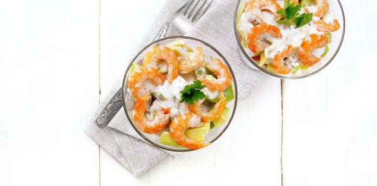 La copa de camarones se adaptó a los distintos gustos regionales. La copa de camarones se adaptó a los distintos gustos regionales.