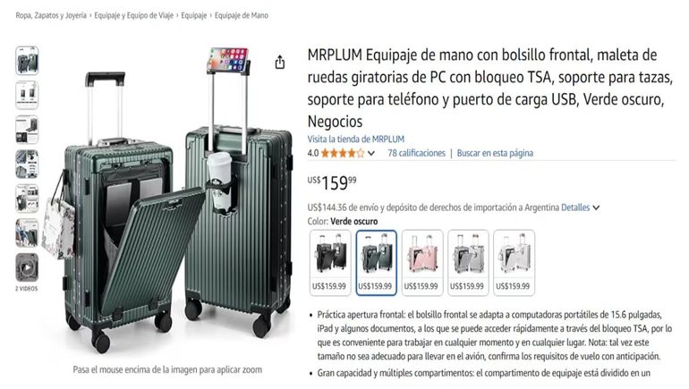 Las valijas con GPS y otras apps revolucionan el mercado. Las valijas con GPS y otras apps revolucionan el mercado.