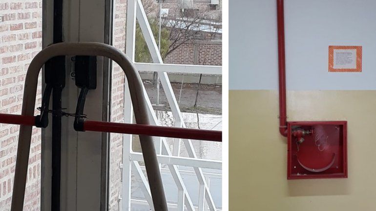 Trampa mortal: el CPEM 71 tiene las puertas de emergencia bloqueadas