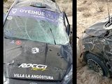 Tremendo vuelco del angosturense Leandro Martínez en el Rally Neuquino