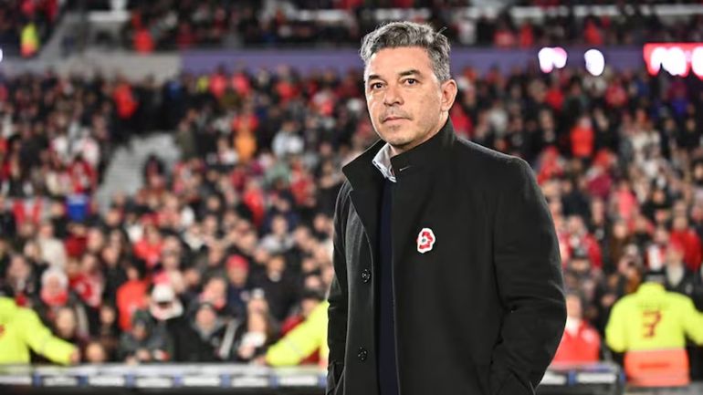 Marcelo Gallardo habló en conferencia de prensa.