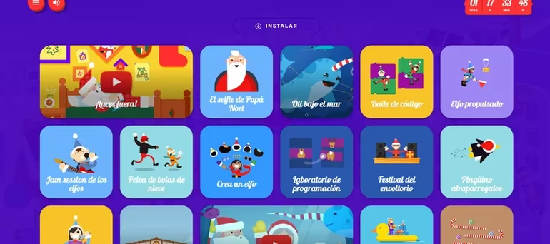 Algunos de los juegos disponibles en la página web. Algunos de los juegos disponibles en la página web.