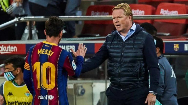 Koeman habló de la ausencia de Messi y de la posible partida de Leo al PSG