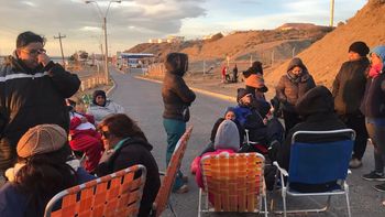 La protesta de ATECh bloqueó el acceso a una playa de combustibles de Comodoro Rivadavia en 2019.