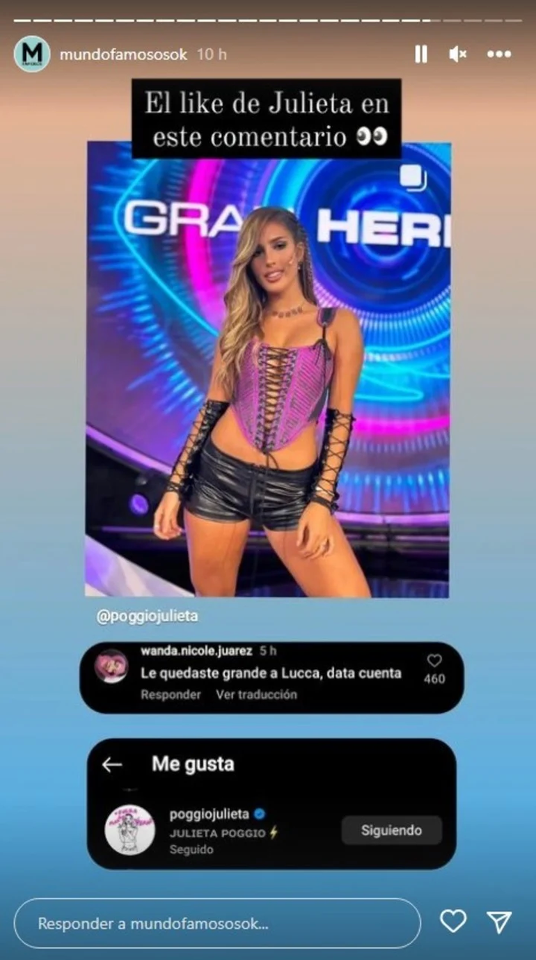 La captura que comenzó las sospechas de Julieta Poggio en crisis