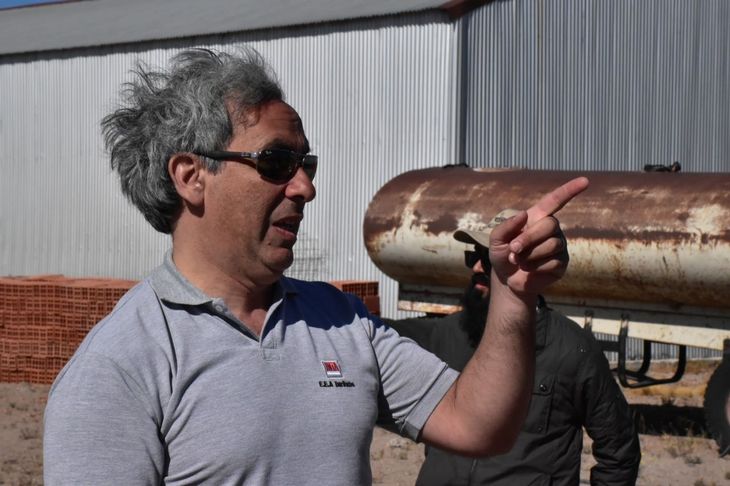 Andrés Gaetano, agrónomo que se desempeña como jefe de la Agencia de Extensión Rural del INTA en Jacobacci.
