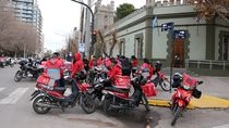 Los trabajadores de aplicaciones de delivery buscan mejores condiciones laborales. Los trabajadores de aplicaciones de delivery buscan mejores condiciones laborales.