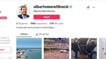 Alberto Weretilneck afina su comunicación en las redes y ahora se perfila como tiktoker. Alberto Weretilneck afina su comunicación en las redes y ahora se perfila como tiktoker.