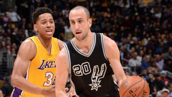 manu, figura de los spurs en el triunfo contra los lakers