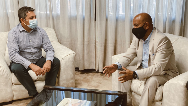 CALF y Provincia acordaron gestiones de obras por $1800 millones en la ciudad