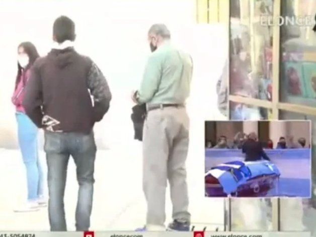 El robo del diario quedó filmado.