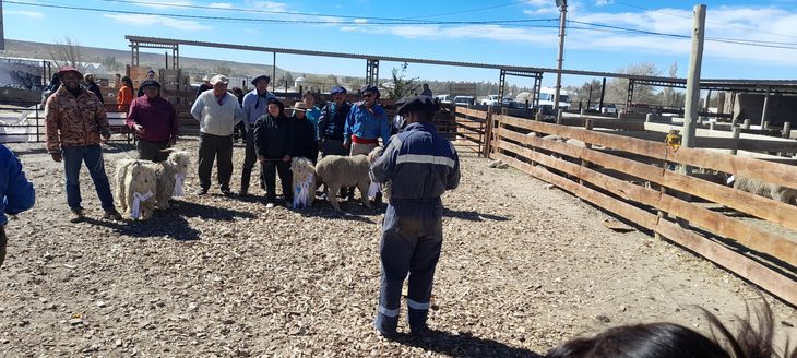 Sabrina con los premiados de Zapala. Foto: gentileza. Sabrina con los premiados de Zapala. Foto: gentileza.