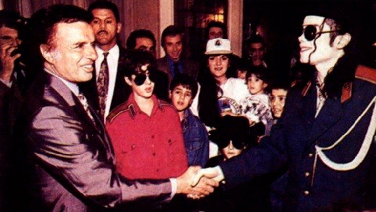 Carlos Menem y Michael Jackson