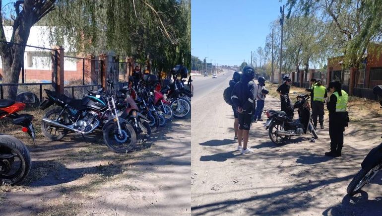 Les sacaron la moto a 16 conductores que iban borrachos en el barrio Confluencia