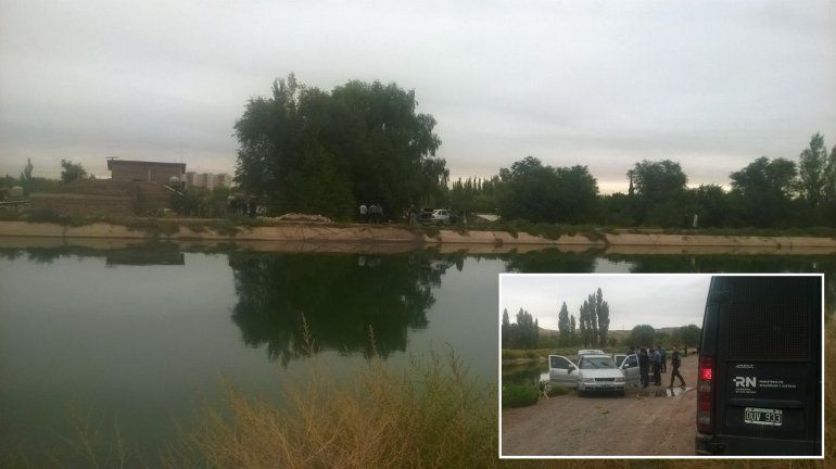 Cinco Saltos: una mujer murió tras caer un auto al canal principal