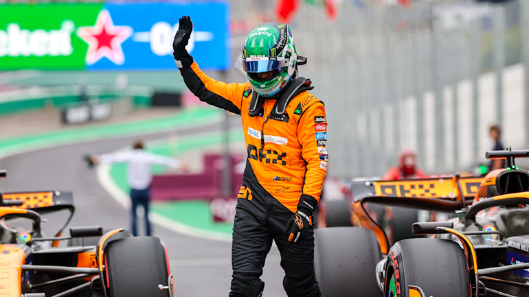 El australiano Oscar Piastri (foto), con su McLaren, ganó la pole para el Sprint El australiano Oscar Piastri (foto), con su McLaren, ganó la pole para el Sprint