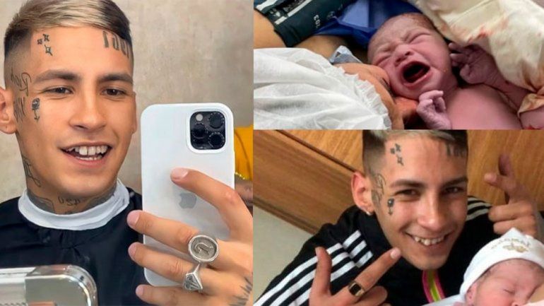 Nació Jamaica, la hija de L-Gante y la presentó en las redes