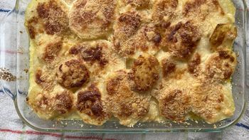 papas crema gratinada